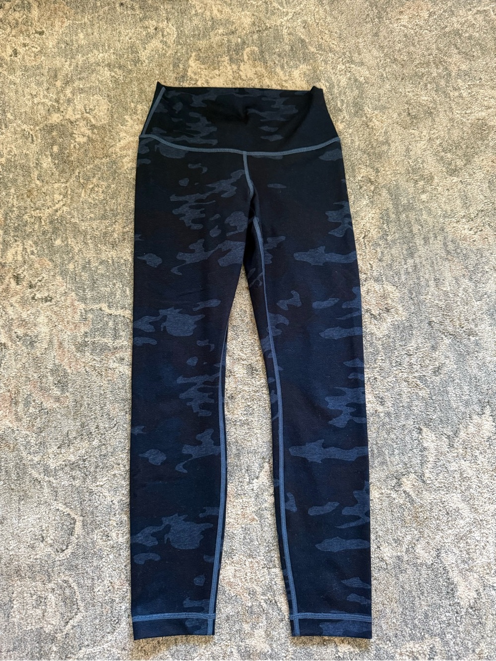 Lululemon Camo Leggings Size 6 Mini Coast Camo Deep Navy